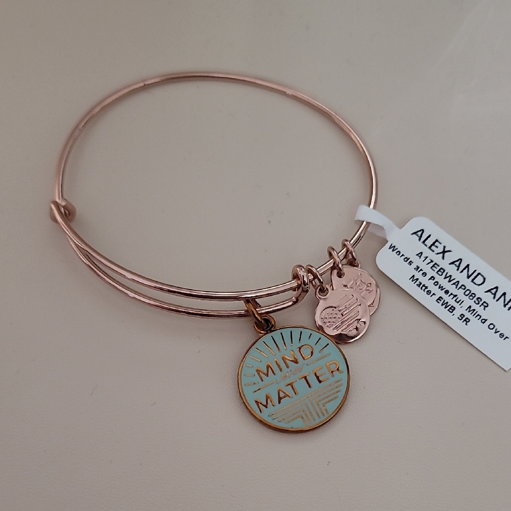 Alex and Ani Rose Gold Charm Bracelet